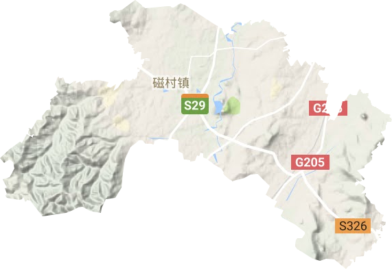 昆侖鎮地形圖