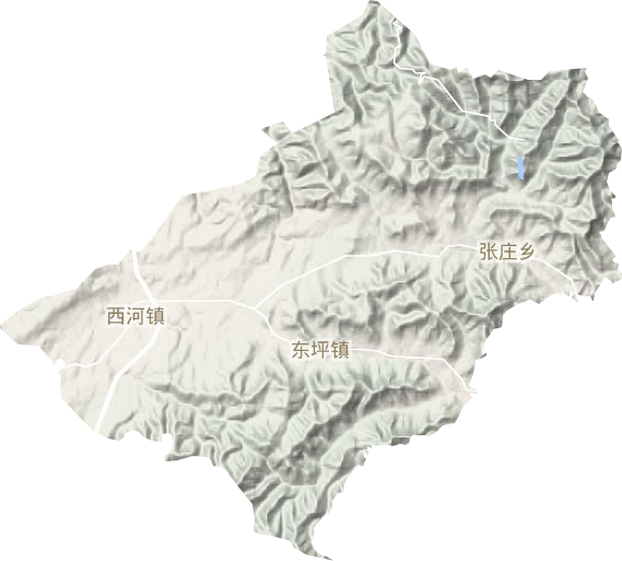西河鎮地形圖