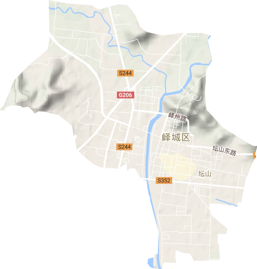 壇山街道地形圖