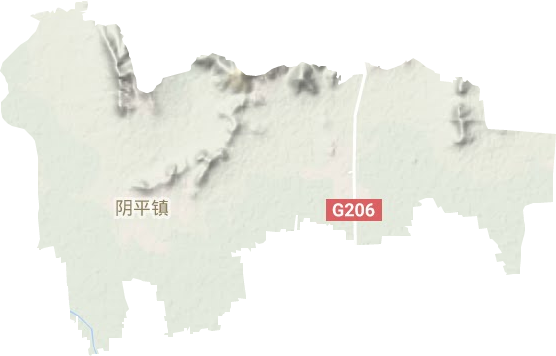 陰平鎮(zhèn)地形圖