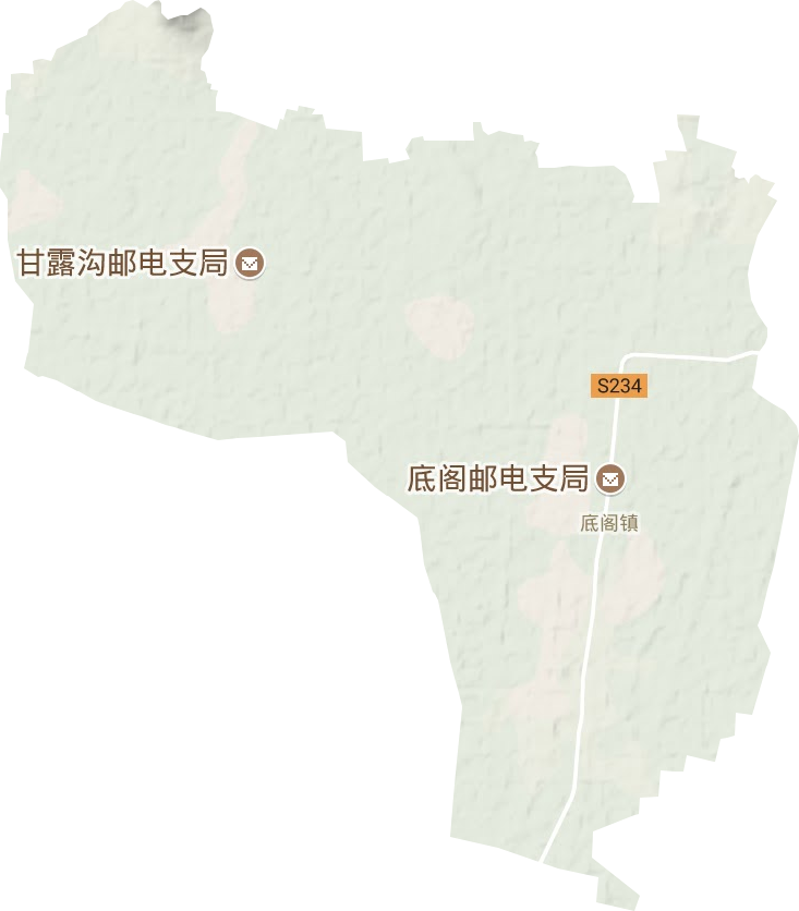底閣鎮地形圖