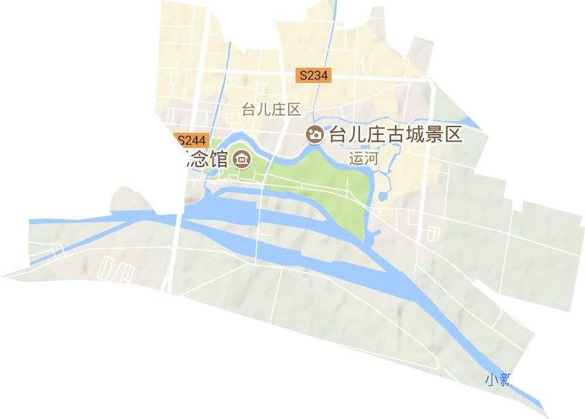 運河街道地形圖