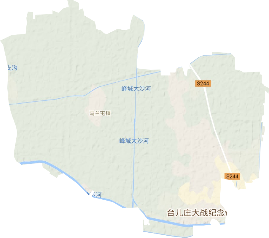 馬蘭屯鎮地形圖