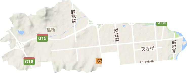福新街道地形圖
