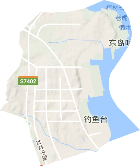 八角街道（煙臺開發區）地形圖