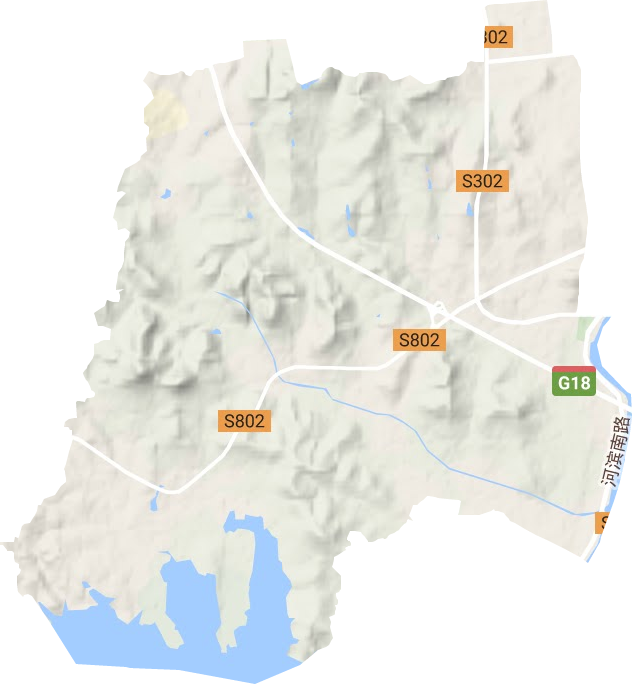 東廳街道地形圖