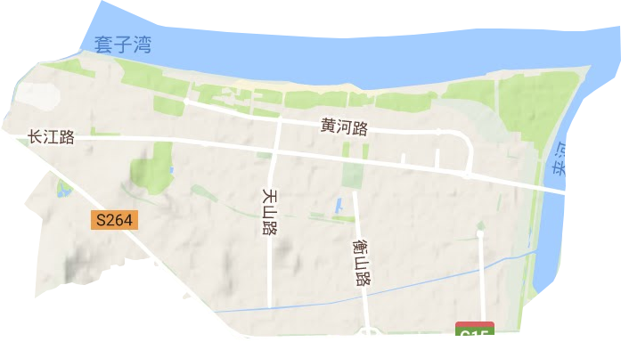 福萊山街道辦事處（煙臺開發區）地形圖