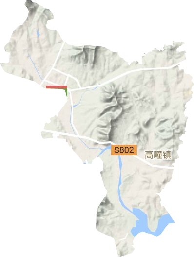 高疃鎮地形圖