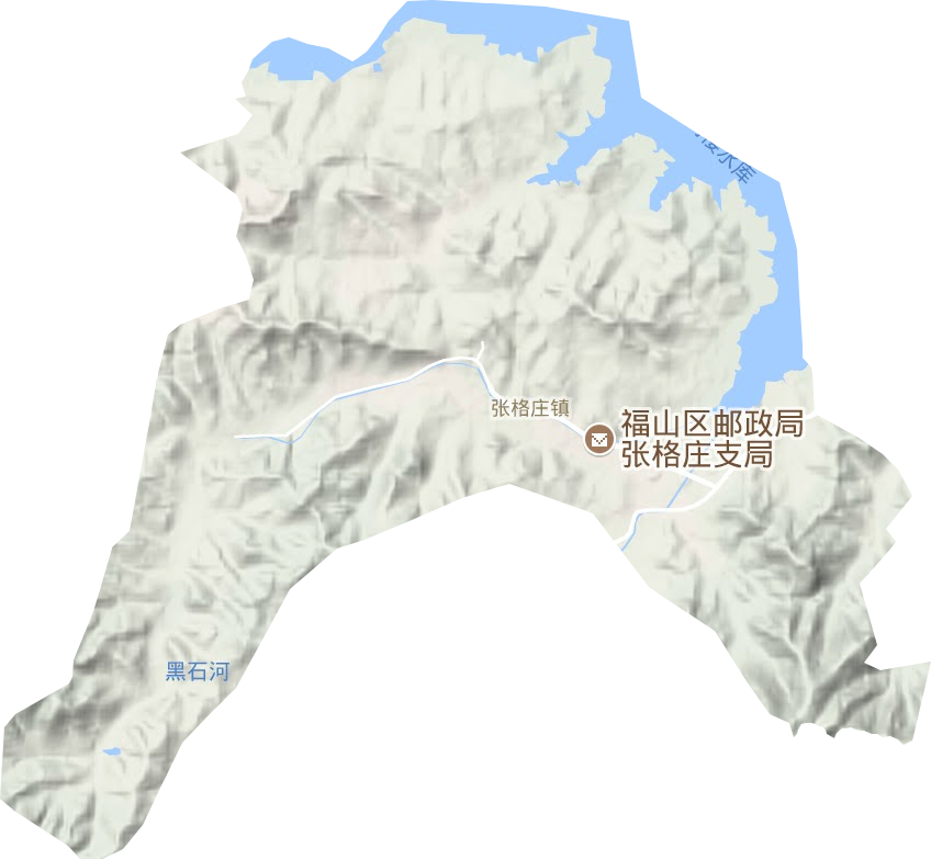 張格莊鎮地形圖