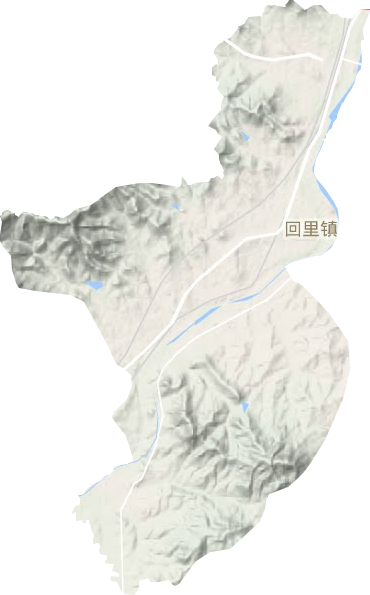 回里鎮地形圖