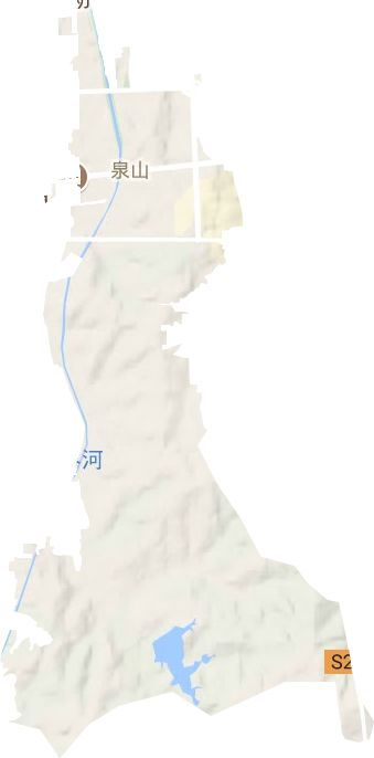 泉山街道地形圖