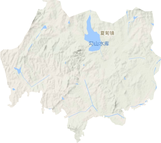 夏甸鎮地形圖