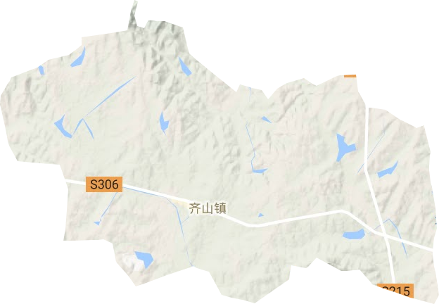 齊山鎮地形圖