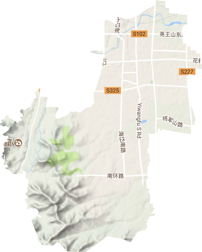 云門山街道地形圖
