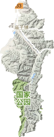 廟子鎮地形圖