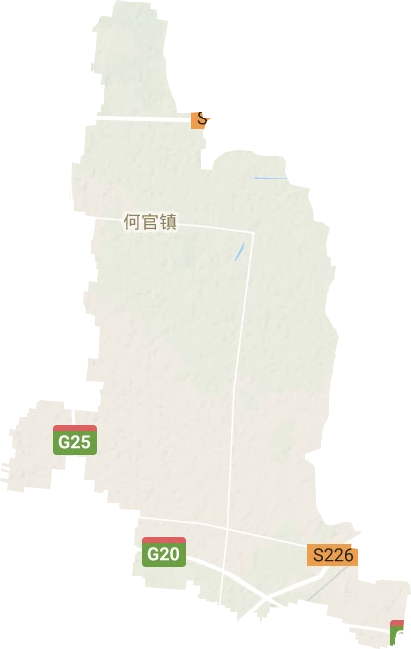 何官鎮(zhèn)地形圖