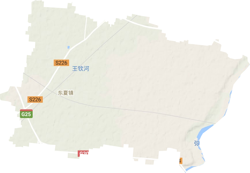 東夏鎮地形圖