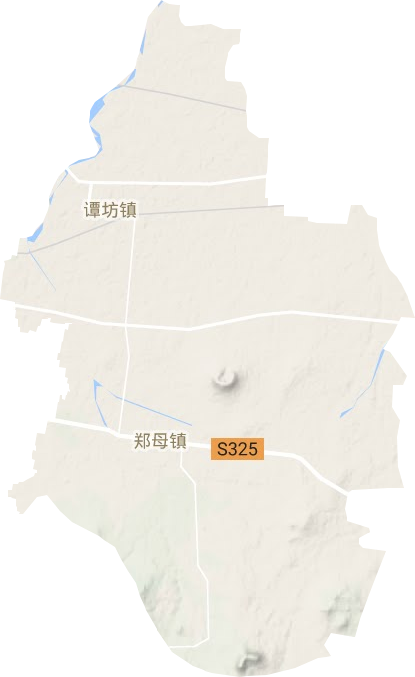 譚坊鎮地形圖