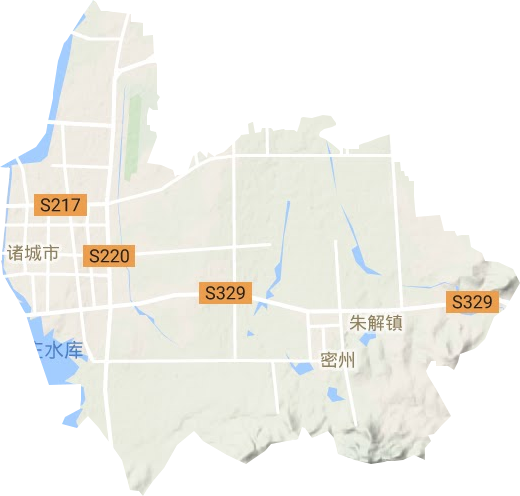 密州街道地形圖