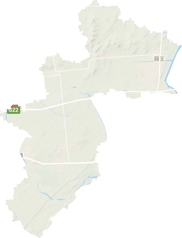 舜王街道地形圖