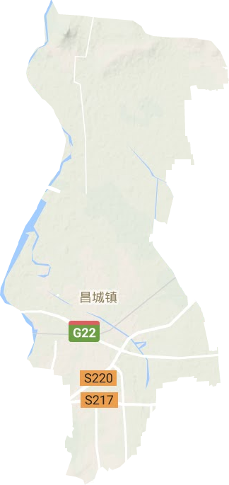 昌城鎮(zhèn)地形圖