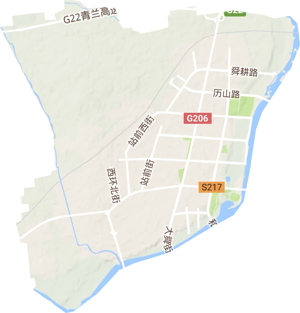 諸城經濟開發區管理委員會地形圖