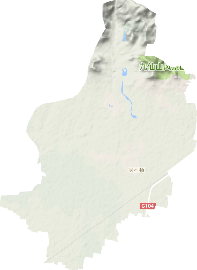 吳村鎮地形圖