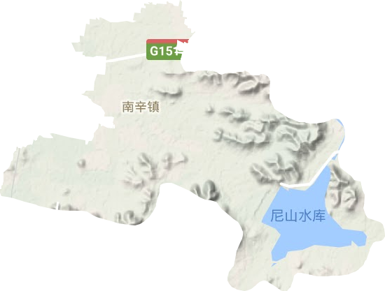 尼山鎮地形圖