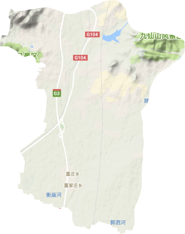 石門山鎮地形圖