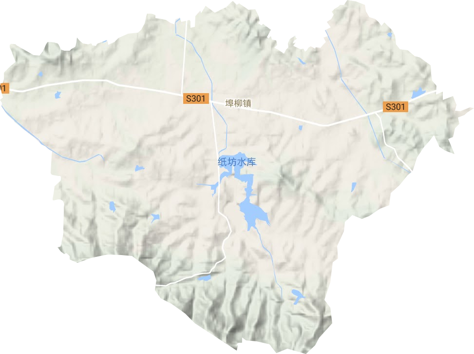 埠柳鎮地形圖