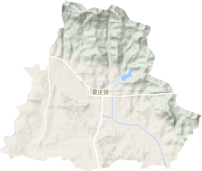 夏莊鎮地形圖