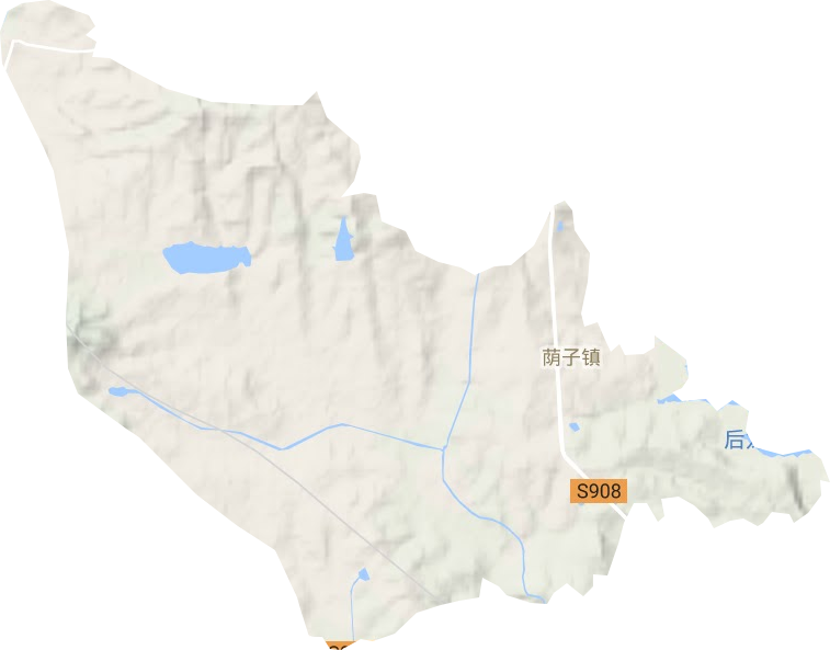 蔭子鎮地形圖