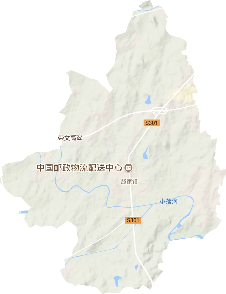滕家鎮地形圖