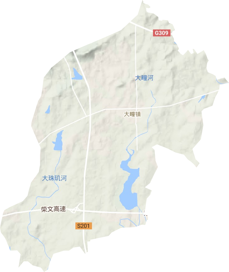 大疃鎮地形圖