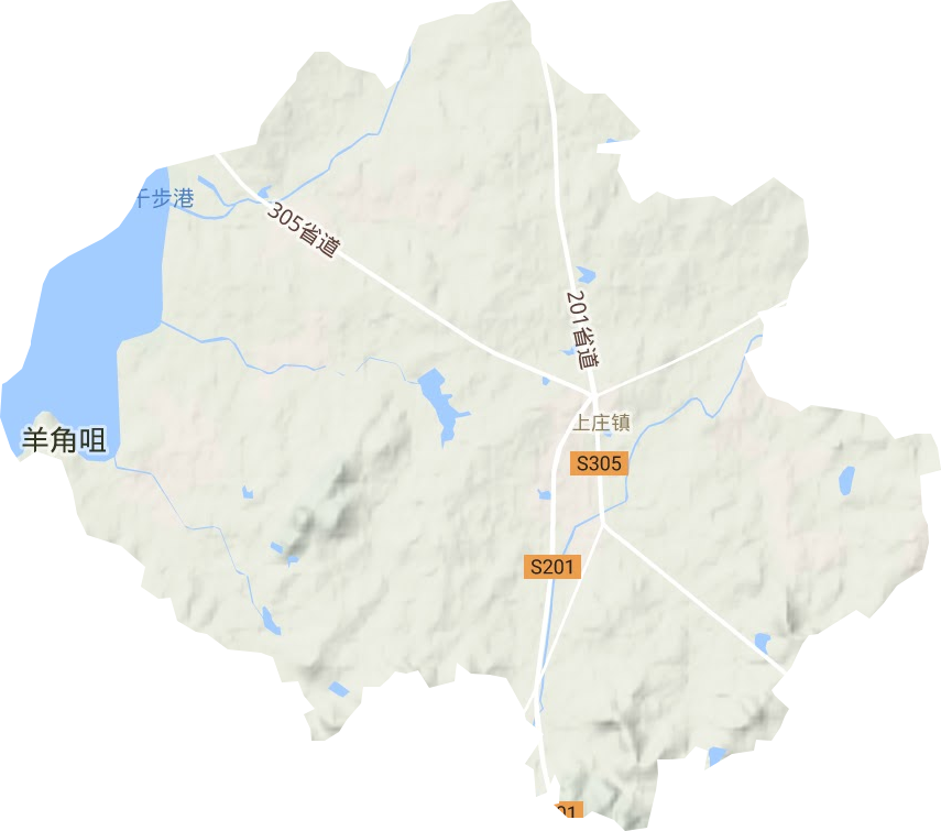 上莊鎮地形圖