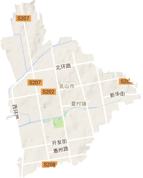 城區(qū)街道地形圖