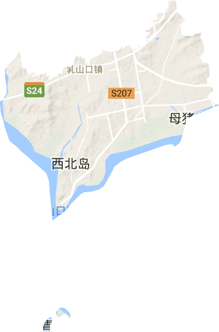 乳山口鎮地形圖