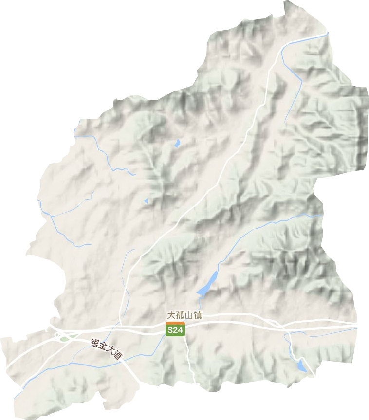 大孤山鎮地形圖