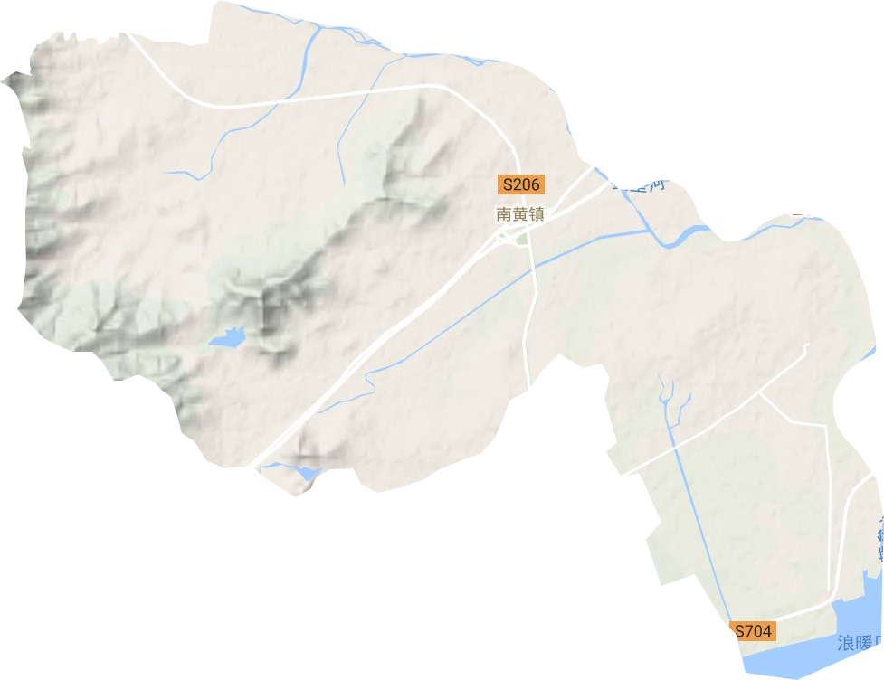 南黃鎮地形圖