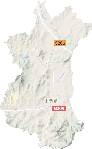 下初鎮地形圖