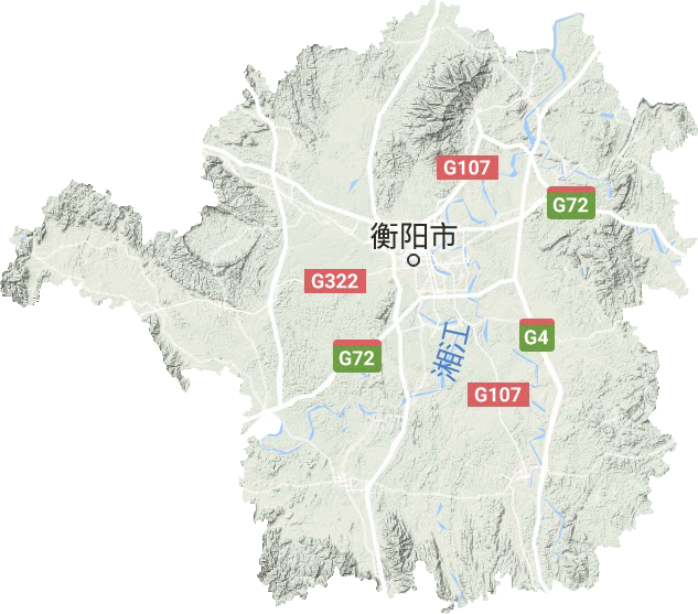 衡陽(yáng)市地形圖