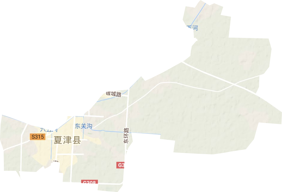 銀城街道地形圖