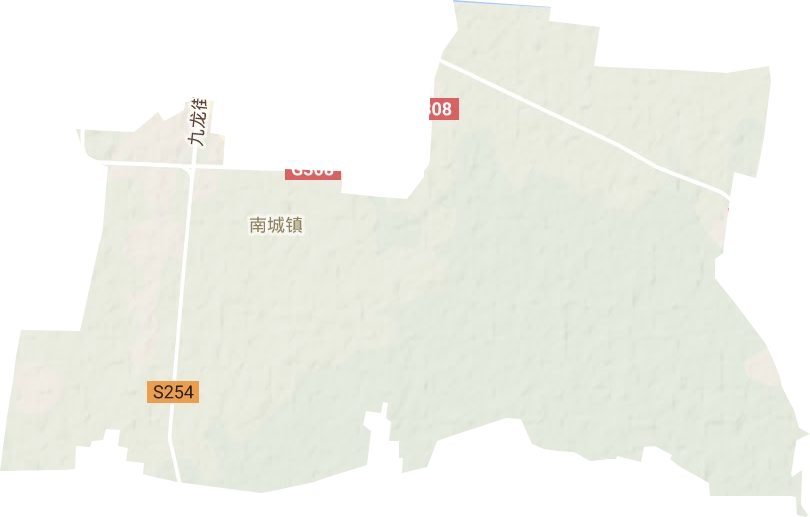 南城鎮(zhèn)地形圖