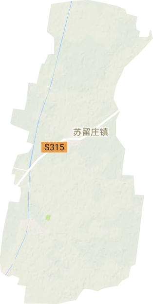 蘇留莊鎮地形圖