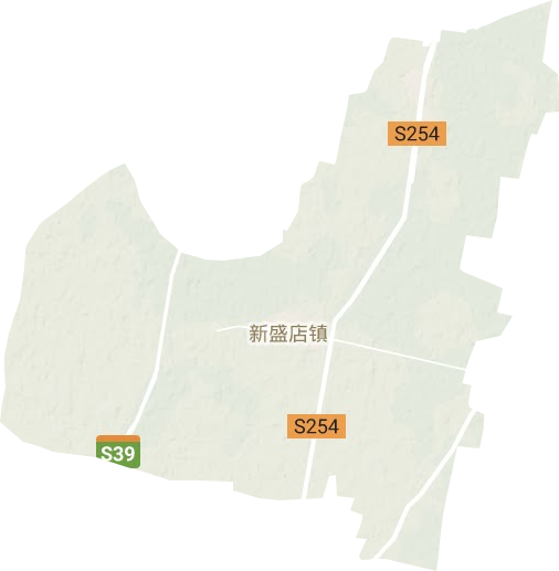 新盛店鎮(zhèn)地形圖