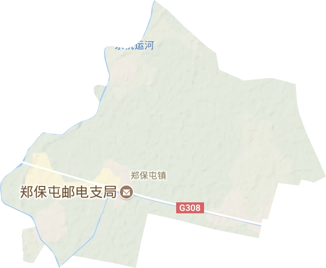 鄭保屯鎮地形圖