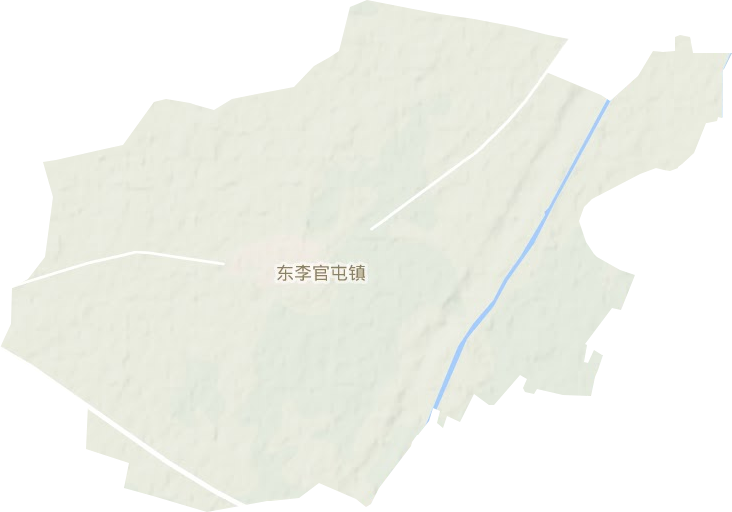 東李官屯鎮地形圖