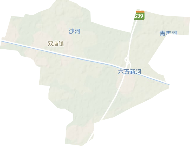 雙廟鎮(zhèn)地形圖