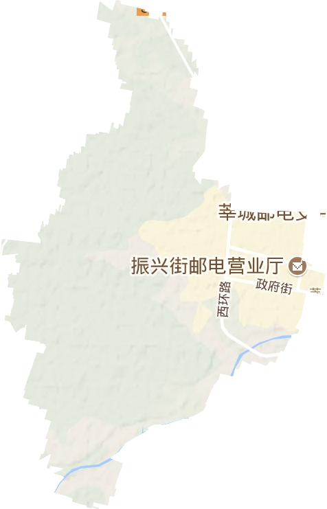 燕塔街道地形圖
