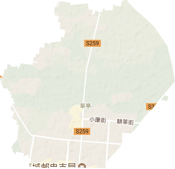 莘亭街道地形圖